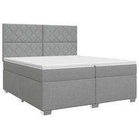 cama tapizada 200x200x1405 cm tejido - gris