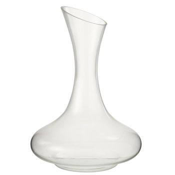 Jarra de cristal transparente, 18,2 x 27 x 18,2 cm