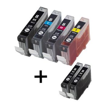 Compatible Multipack Canon Pixma iP6600 Printer Ink Cartridges (6 Pack) -0620B001