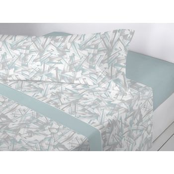 Juego De Sábanas Invierno Coralina Rotik Cama 150cm Aqua Donegal