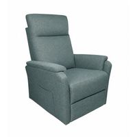 sillon relax delta con motor electrico para reclinar el respaldo y sistema elevador de personas azul 101 x 75 x 74 cm