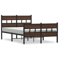 estructura de cama con cabecero y pie sin colchon 120x190 cm vidaxl