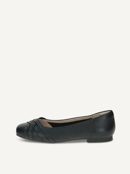 CAPRICE Ballerina, black, made of Leather, Size 41