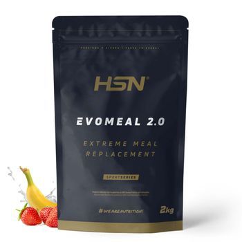 Sustituto De Comidas Evomeal 2.0 De Hsn |  2kg Sabor Fresa Banana | Con Proteínas Wpc + Wpi + Mpi | Sustituye Hasta 2 Comidas Diarias | No-gmo, Sin Gluten, Apto Para Vegetarianos