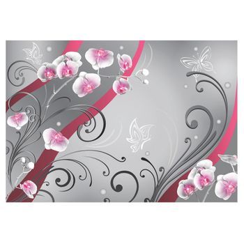 Papel Pintado 3d - Orquídeas Rosadas - Variación (250x175 Cm)