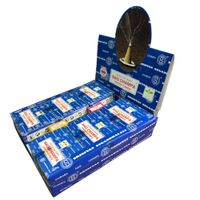 satya incienso nag champa de conos - aromaterapia y fragancias caj de 12 cajitas de  10 conos cada cajita