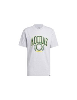 Camiseta adidas Vsty Crest Hombre Gris