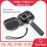 pgytech-funda protectora de carcasa dura para camara de accion bolso de mano estuche de transporte portatil para goproosmo actionxiaoyi sports camera acces