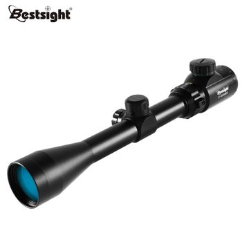 Mira telescópica de caza 3-9x40 con retícula iluminada en rojo o verde, con monturas, retícula Mil Dot, táctica para caza con aire comprimido