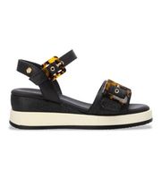 carmela para mujer 16222701-negro sandalias 162227 negro 38 tela 5 a 8cm hebilla casual