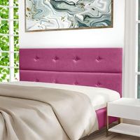 cabecero cama moscu tapizado tejido antimanchas fucsia 150x70cm