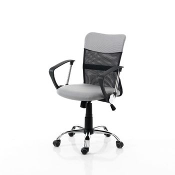 Silla de oficina en tela gris cm al.90/100 x l.58 x p.57
