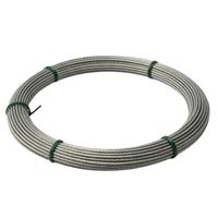 cable de acero 15mm  resiste hasta 160kg  corte por metros o rollo 100m  compatible guia plus express  para colgar cuadros con seguro 50 metros