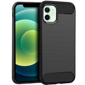 Cool Funda Carbón Negro para iPhone 12 / 12 Pro
