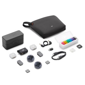 DJI Mic Mini 2 micrófono de solapa inalámbrico 24 bits/48 kHz omnidireccional alcance de 300 m batería de 48 h cancelaci