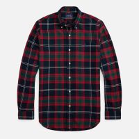 polo ralph lauren classic-fit brushed cotton flannel shirt - xl