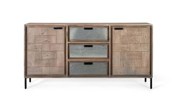 Aparador fabricado en madera de acacia y metal 160cm