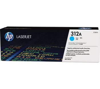 HP 312A Original Cyan Toner Cartridge, Cyan
