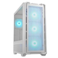 torre pc cougar mx600 rgb blanco full tower ventana vidrio soporte e-atx 4x25 3x140mm ventiladores