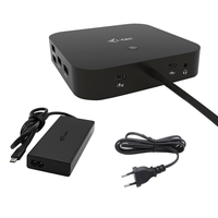 i-tec usb-c hdmi dp dock pd100w 2x lcd dock  charger-c11 2w