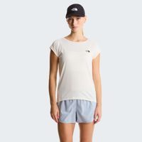 the north face tanken camiseta de running mujeres - crema
