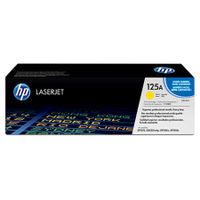 hp colour laserjet 125a yellow original print cartridge with coloursphere toner cb542a