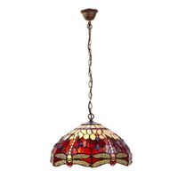 lampara colgante belle rougue cristal tiffany