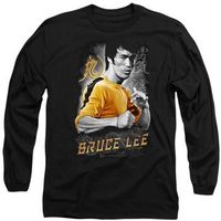 bruce lee camiseta manga larga yellow dragon para mujer