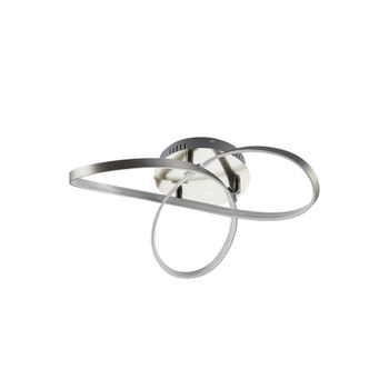Lámpara de techo led de aluminio gris