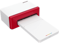 impresora fotografica - polaroid hi print 4x6 bluetooth tamano postal 102mm x 152mm transferencia termica por difusion de tinta blanco y rojo
