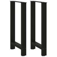 patas para mesa de bar negras 2 unidades 40 x 90-91 cm acero vidaxl