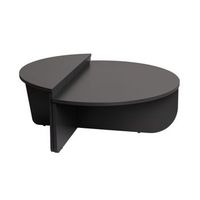 mesa baja de madera orion 90 x 60 x 30 cm - antracita