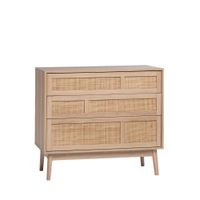 comoda en ratan  90 cm x 80 cm