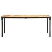 mesa de comedor - mesa de cocina madera de mango rugosa 180x90x76 cm