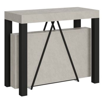 Consola extensible 90x40/300 cm efecto madera, cachemira