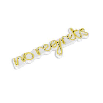 Iluminación Led Decorativa De Plástico No Regrets Amarillo 52x16x2 Cm