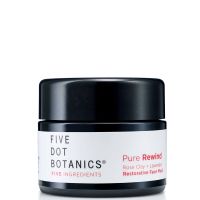 five dot botanics pure rewind rose clay and lavender restorative face mask 30ml