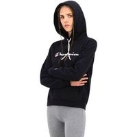 champion jersey felpa cappuccio logo black 113185 para mujer