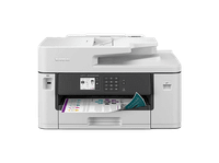 impresora multifuncion tinta - brother mfcj5340dwe impresion doble cara color wifi formato a3 fax blanco