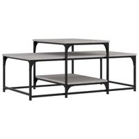 mesa de centro madera de ingenieria gris sonoma 102x60x45 cm