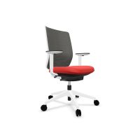 actiu trim silla de oficina malla negrablancaroja
