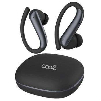 Auriculares Cool Gym inalámbricos Bluetooth deportivos con ANC, ENC y powerbank negro