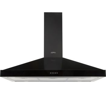 Farmhouse 90 Chimney Cooker Hood - Black, Black