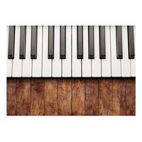 papel pintado 3d - inspirado en chopin - caoba 400x280 cm
