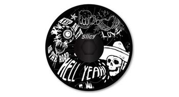 Tapa de potencia slicy fun gris hakuba   rojo