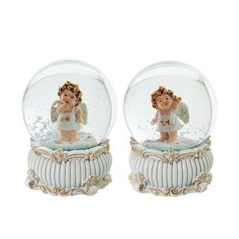 Set 6 Bolas De Nieve Tonos Naturales