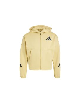 Chaqueta adidas Z.N.E. Full Zip Hoodie Mujer Avena