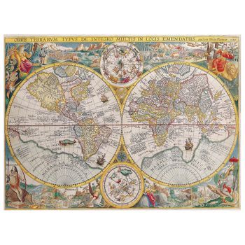 Legendarte - Cuadro Lienzo, Impresión Digital - Mapa Antiguo No. 47 - Decoración Pared Cm. 40x50