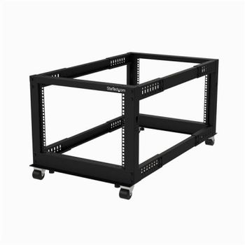 StarTech Rack de Marco Abierto 8U 4 Columnas Ajustable de 22 a 40IN