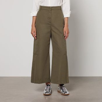 Weekend Max Mara Quiz Cotton-Drill Trousers - UK 8